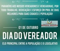 01 de Outubro - Dia do Vereador