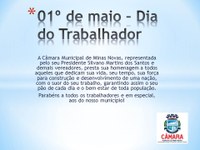 01º de maio - Dia do Trabalhador