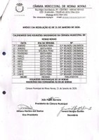 Calendário de Reuniões