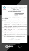 Luto decretado pelo falecimento do vereador Antônino Alves de Souza