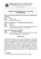 Processo Licitatório nº 05 de 2020 - Carta convite nº 01 de 2020