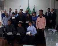 Sessão Especial em homenagem ao Professor Adalgísio Gonçalves Soares e aos alunos "Campeões da Matemática"